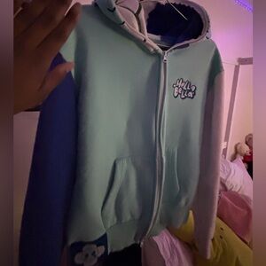 Unisex Jacket - Blue and White